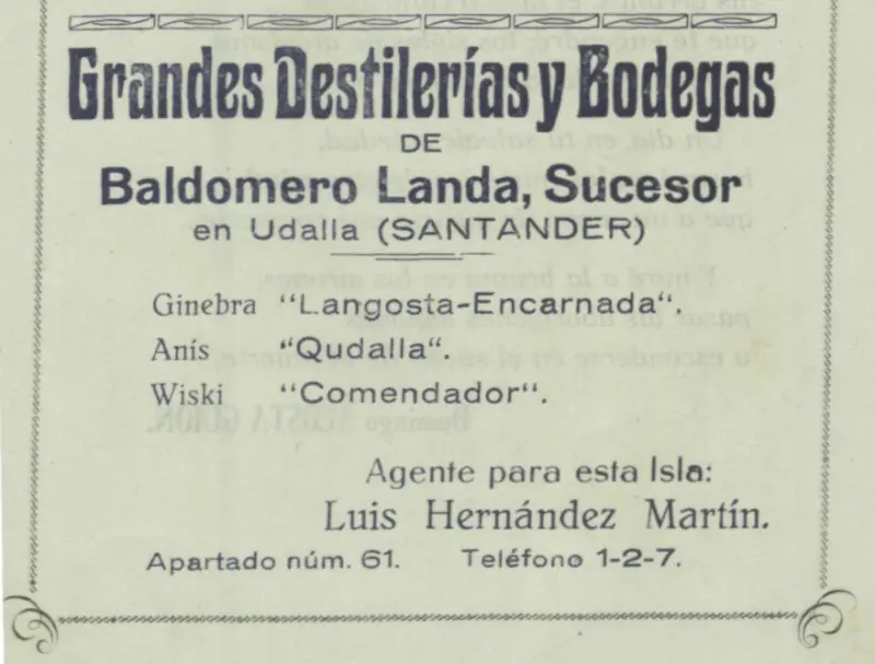Programa Bajada de La Virgen, 1945.